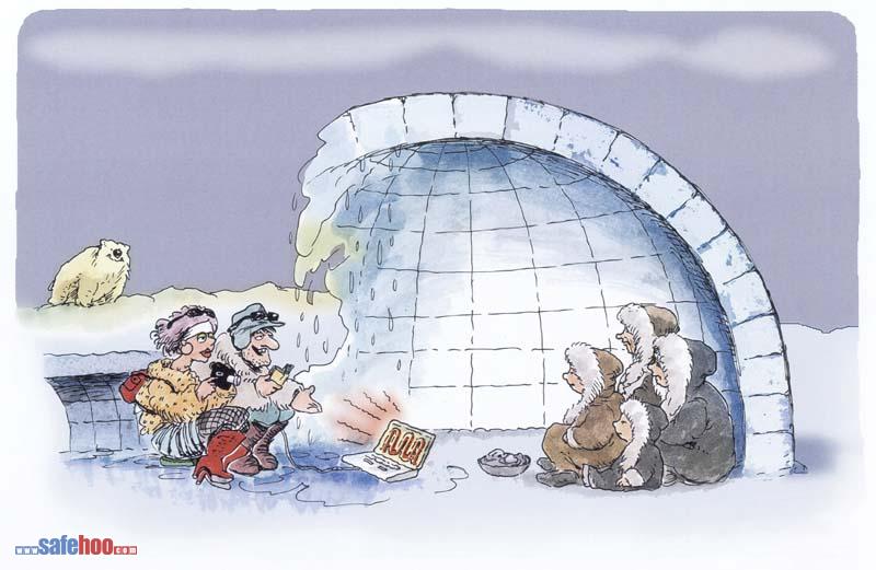 環(huán)保漫畫(huà)：“熱”情的記者