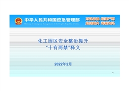 化工園區安全整治提升“十有兩禁”釋義
