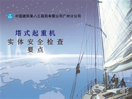 塔式起重機實體安全檢查要點