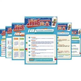 展板 消防安全宣傳壁報宣教掛圖