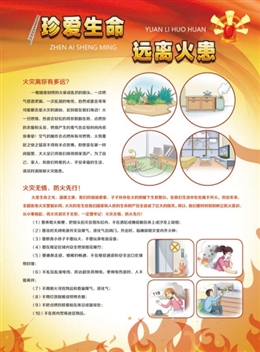 珍愛(ài)生命，遠(yuǎn)離火患；火場(chǎng)逃生，絕處逢生。