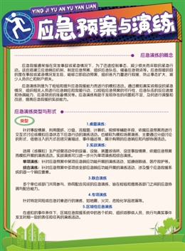 應(yīng)急預(yù)案與演練宣傳單